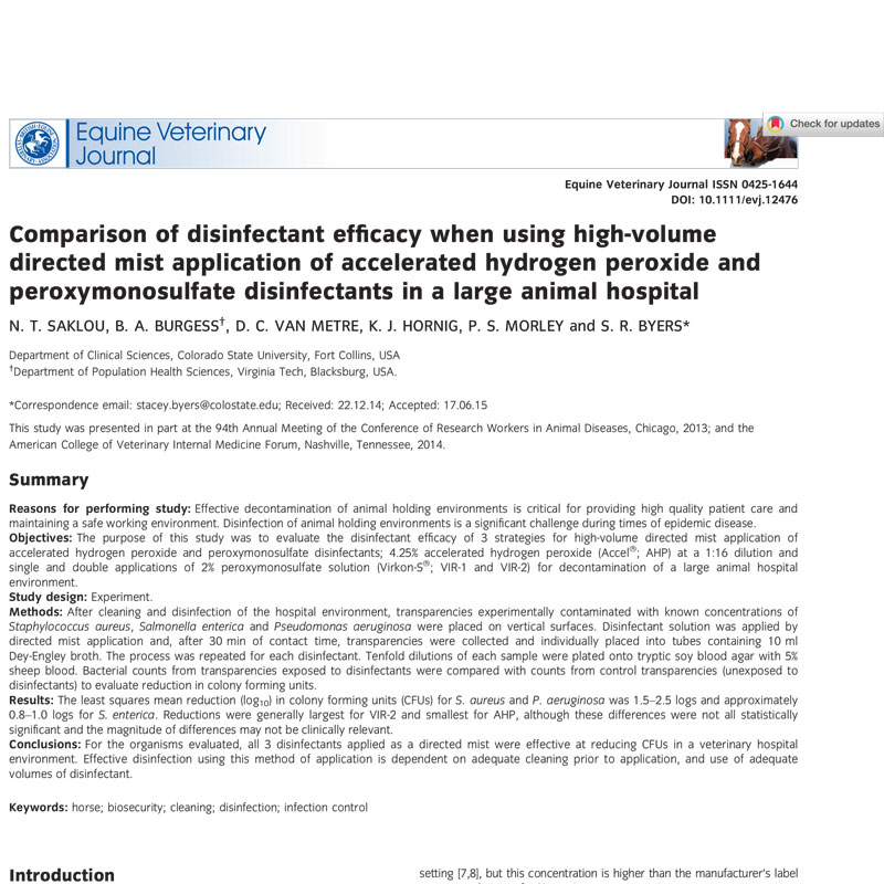 Comparison-of-disinfectant-efficacy-when-using-high‐volume-directed-mist
